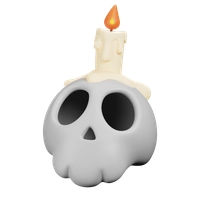 Skull candle Icon