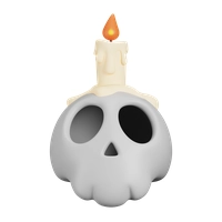 Skull candle Icon
